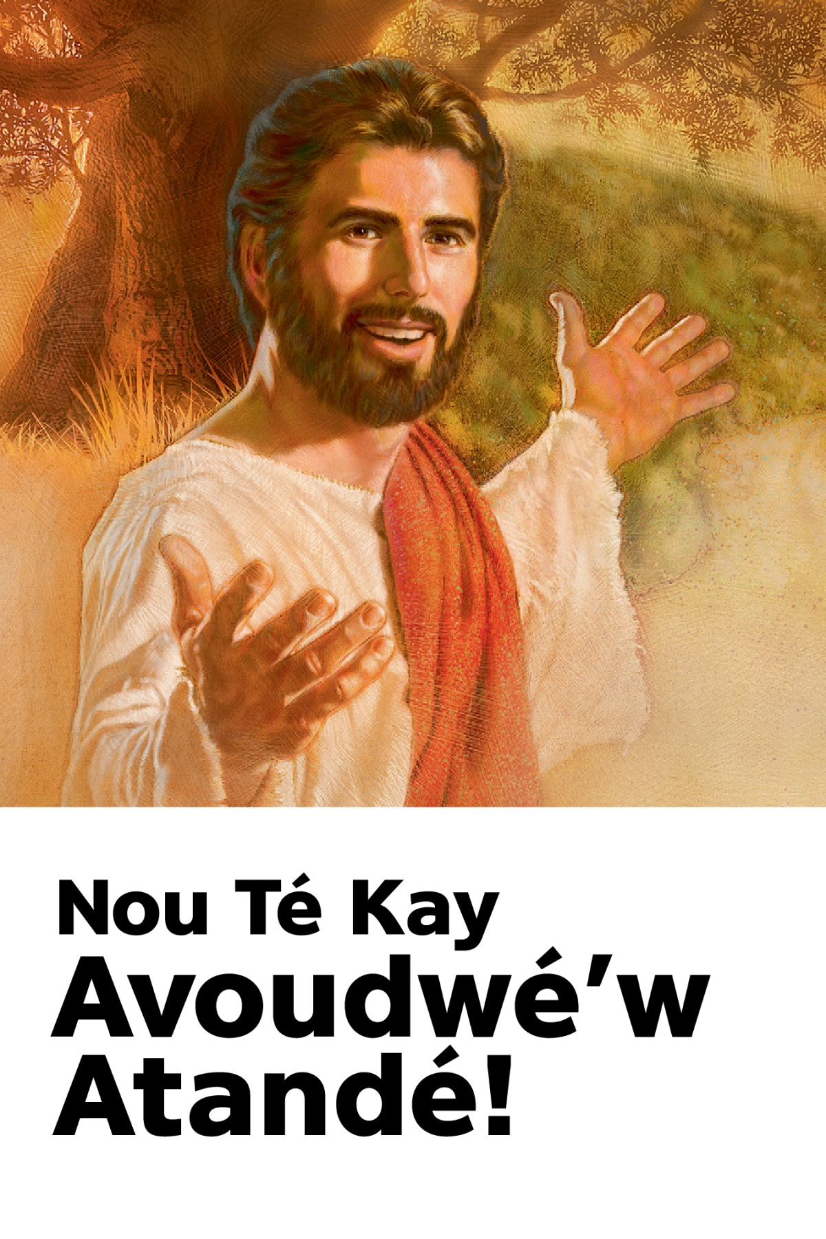 An envitasyon pou Mémoriyal lanmò Jézi, ki ni tit-la ‘Nou Té Kay Avoudwé Ou Atandé!’