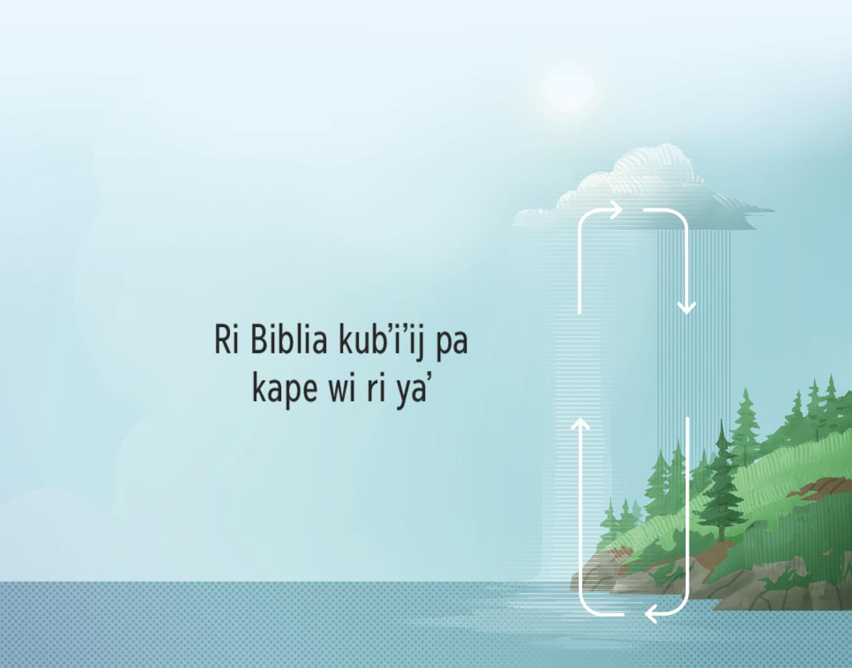 Ri Biblia kubʼiʼij pa kape wi ri yaʼ. Ri kʼaxwach kukʼutu ri yaʼ kasutinik.