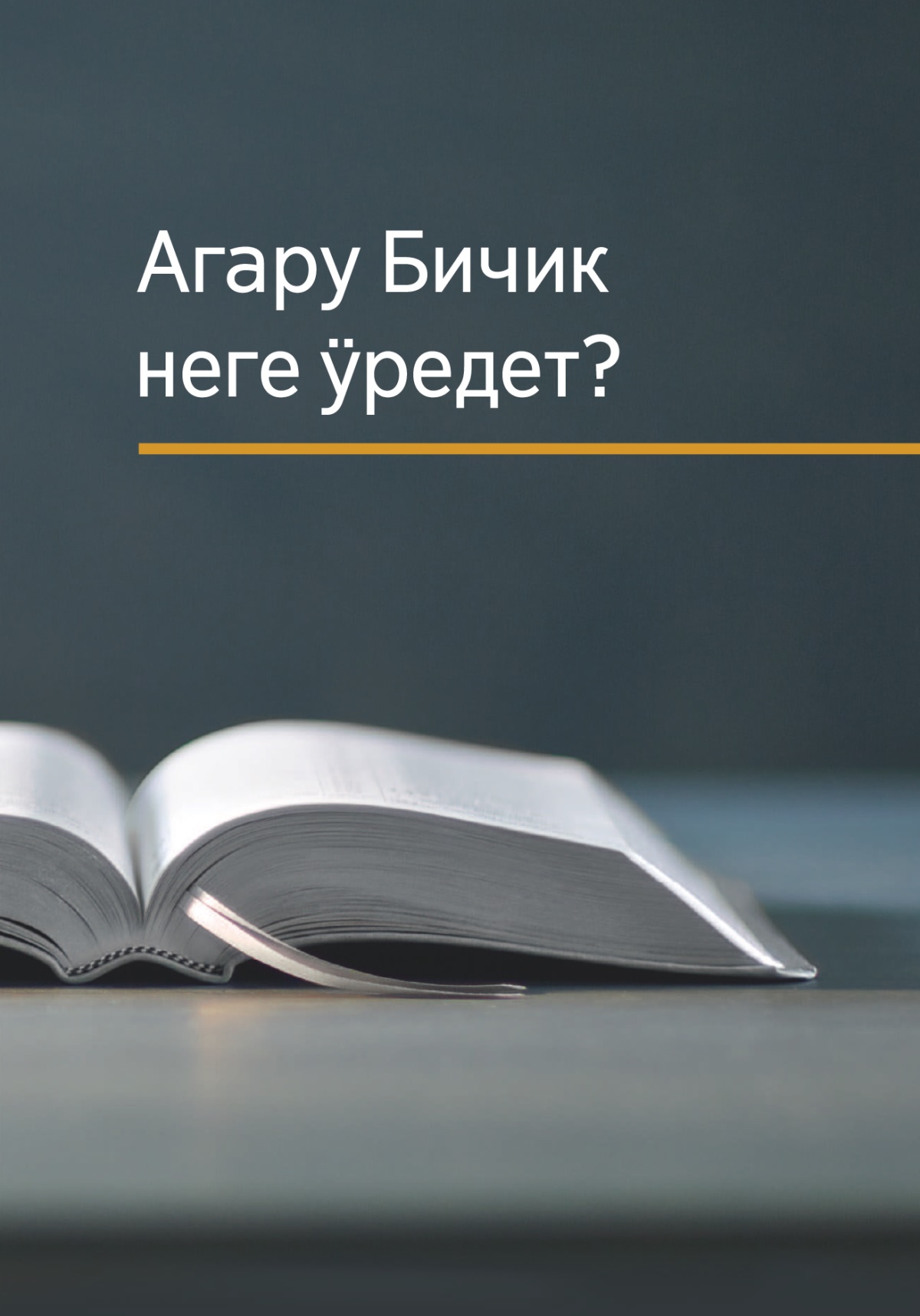 «Агару Бичик неге ӱредет?» деп бичик