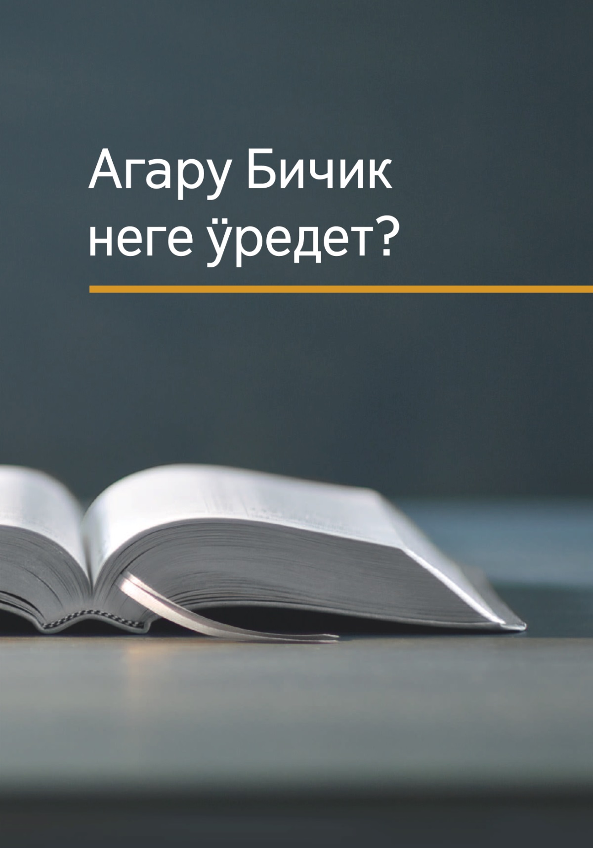 «Агару Бичик неге ӱредет?» деген бичик