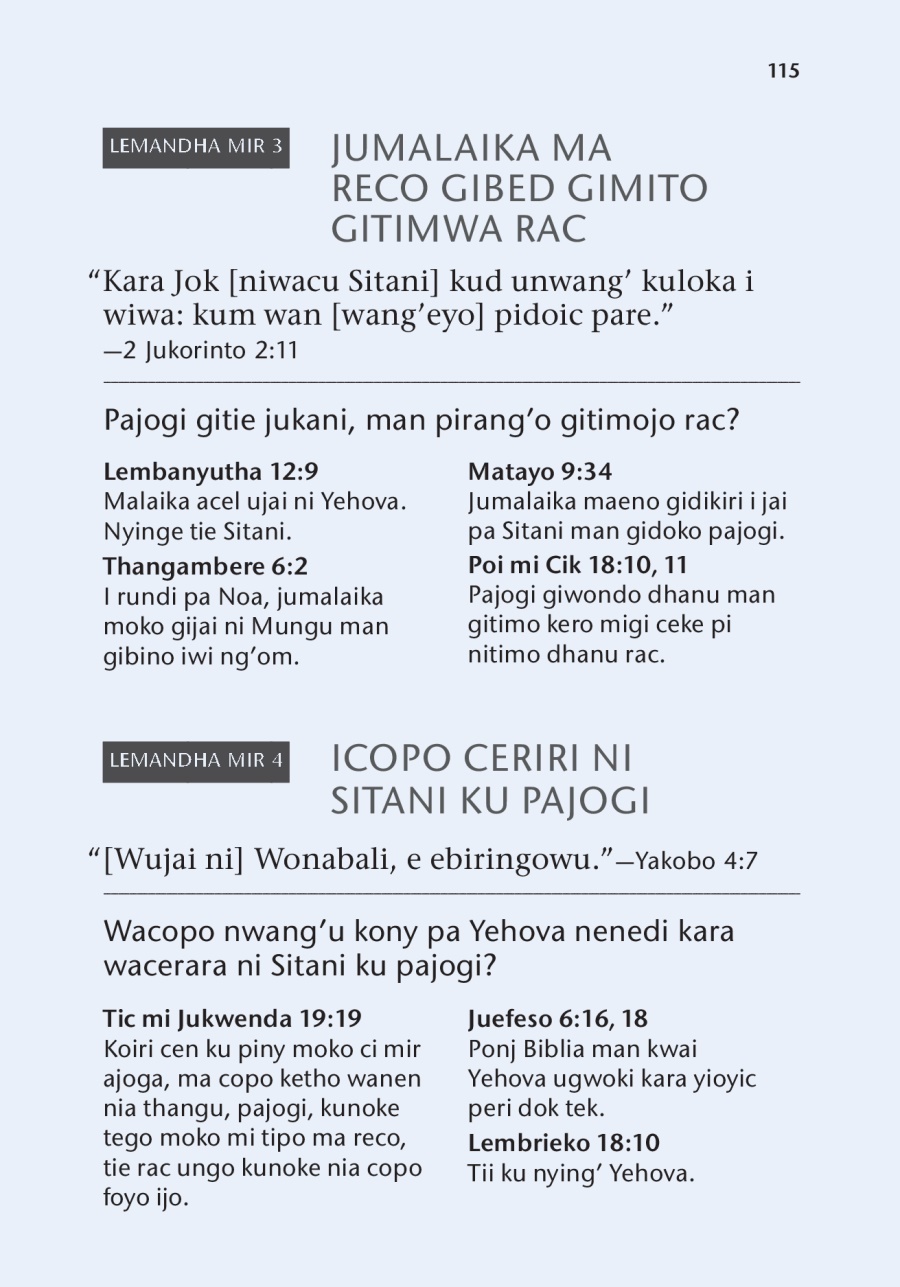 Thenge mi lembe ma dongo dongo mi buku Biblia ubeponjowa