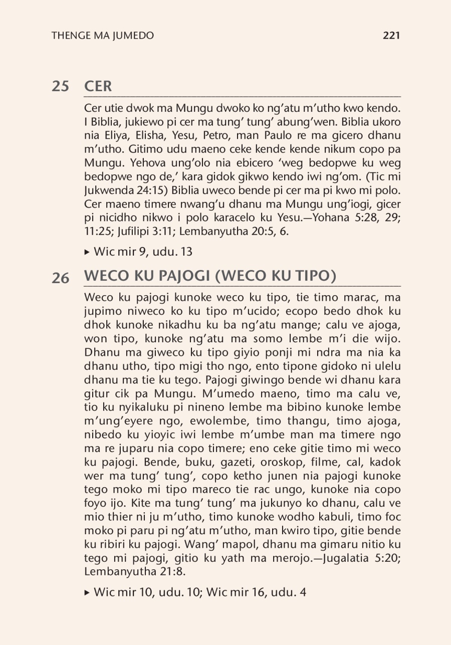 Thenge ma jumedo mi buku Biblia ubeponjowa