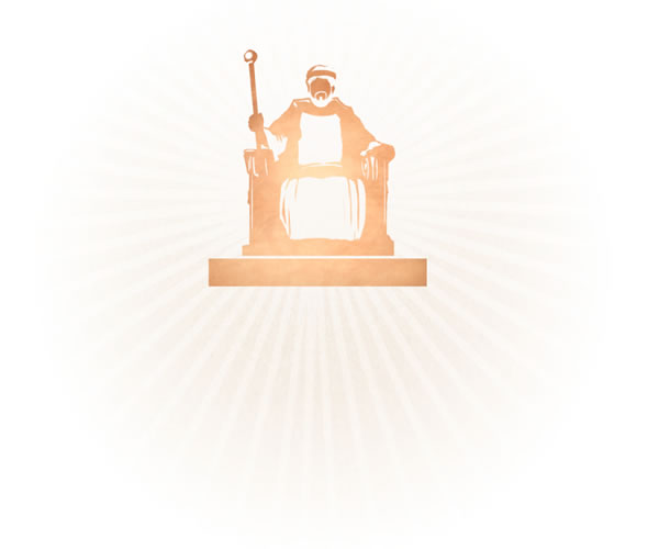 ዙፋኑ ላይ የተቀመጠ ንጉሥ