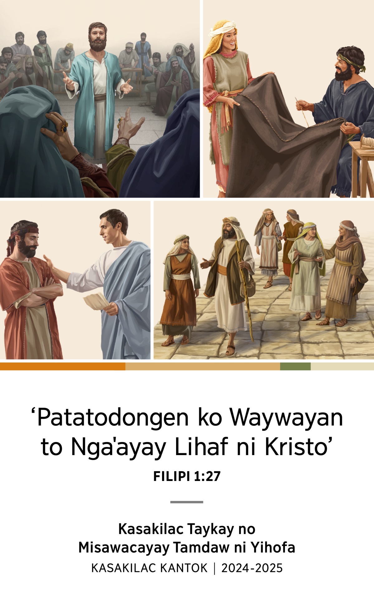 Saka 1 coka: Ci Stifano itiniay i Lomaocay paˈading to ngaˈayay lihaf. Saka 2 coka: Ci Akuila aci Priskila malacafayay misangaˈ to kopang. Saka 3 coka: Ci Filip, fafahi ningra ato sasepatay wawa malacafayay romakat i lalan. Saka 4 coka: Pasowalay ci Titus to cecay malohemay malitengay.