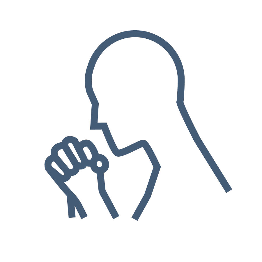 شخص يصلي.‏