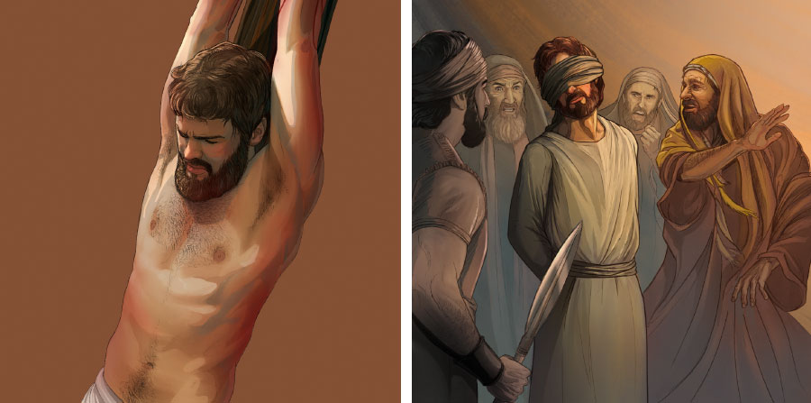 القادة اليهود يرفضون يسوع؛‏ يسوع يموت علی خشبة الآلام