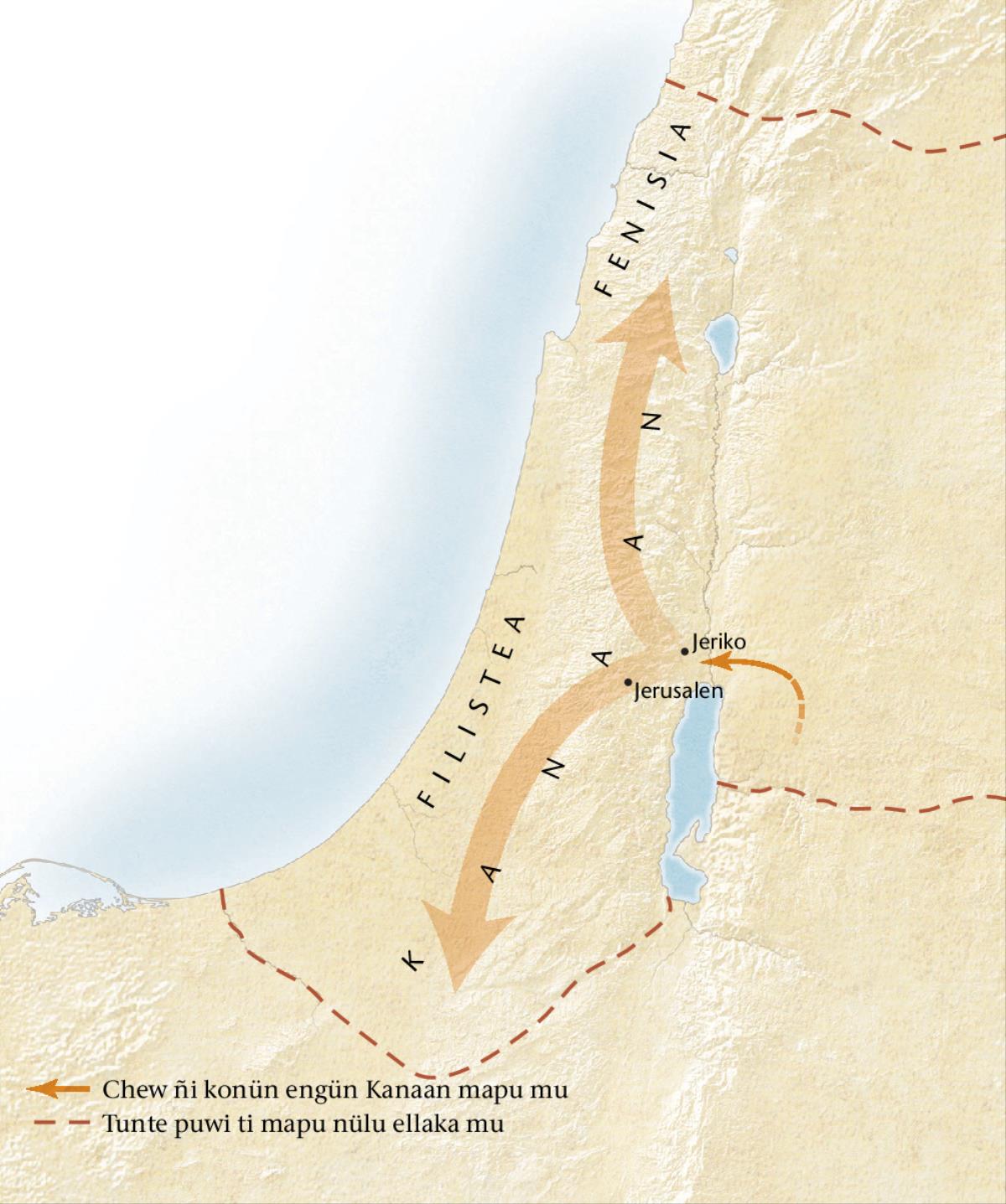 Mapa pengelkelu Kanaan mapu[Mapa pagina 11 mu]