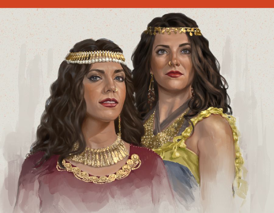 Dos hermanas prostitutas: Oholá y Oholibá.