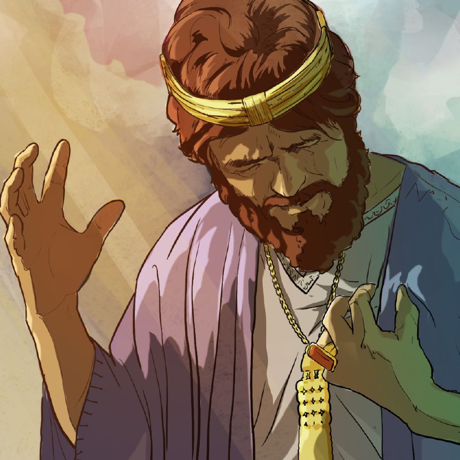 King David is overwhelmed with emotion when God forgives him of adultery and murder