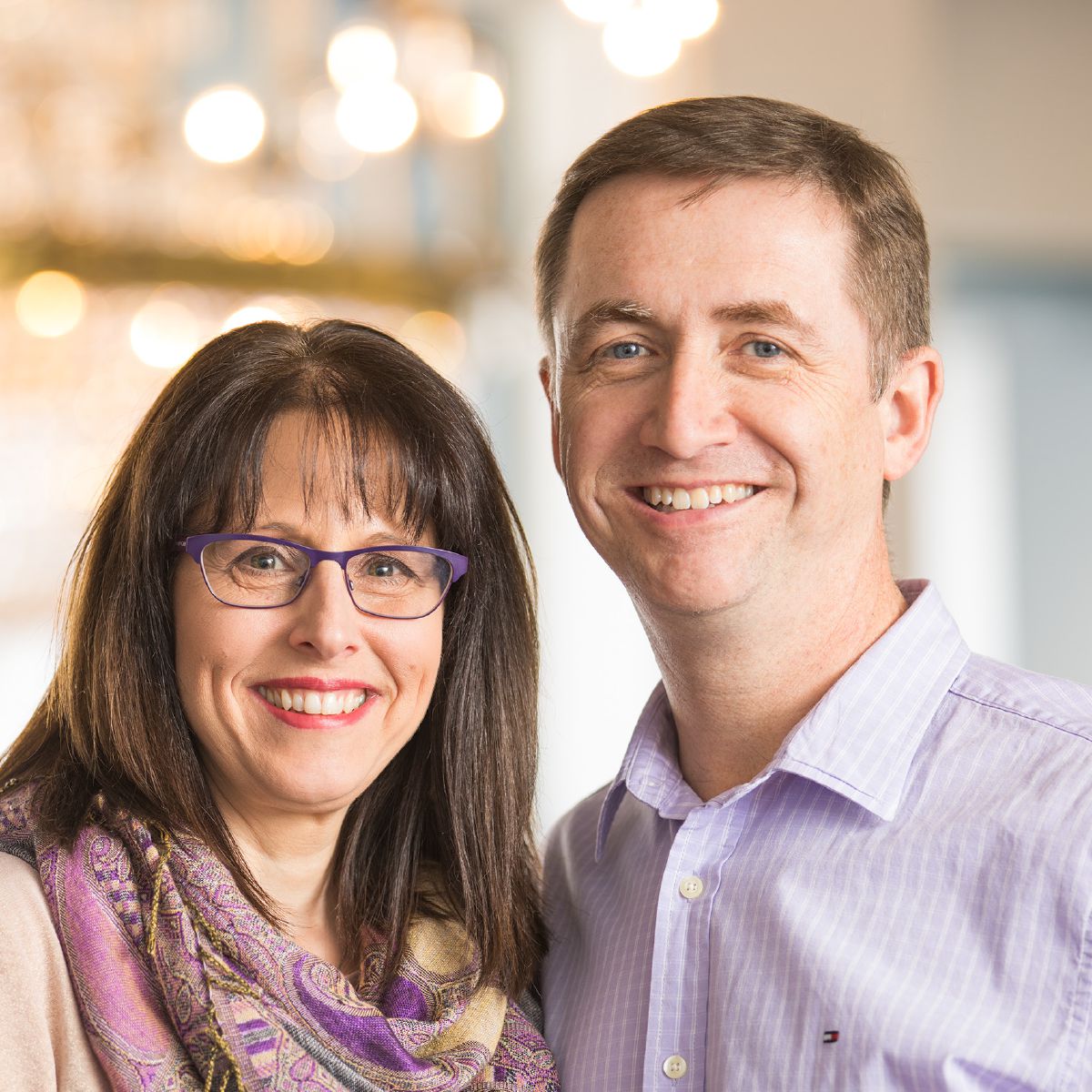 Courtney, with her husband Erik