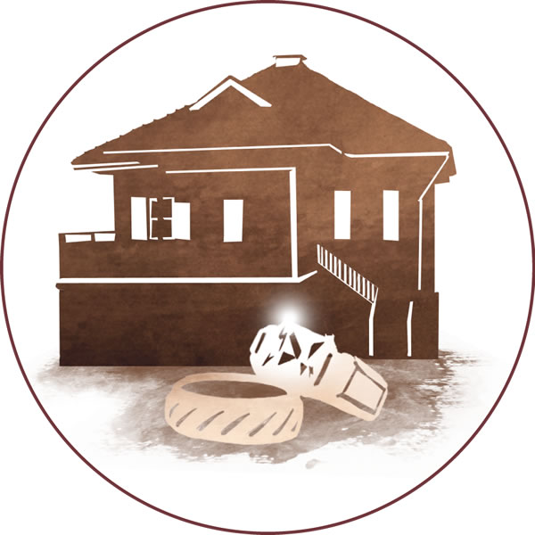 A house and jewelry