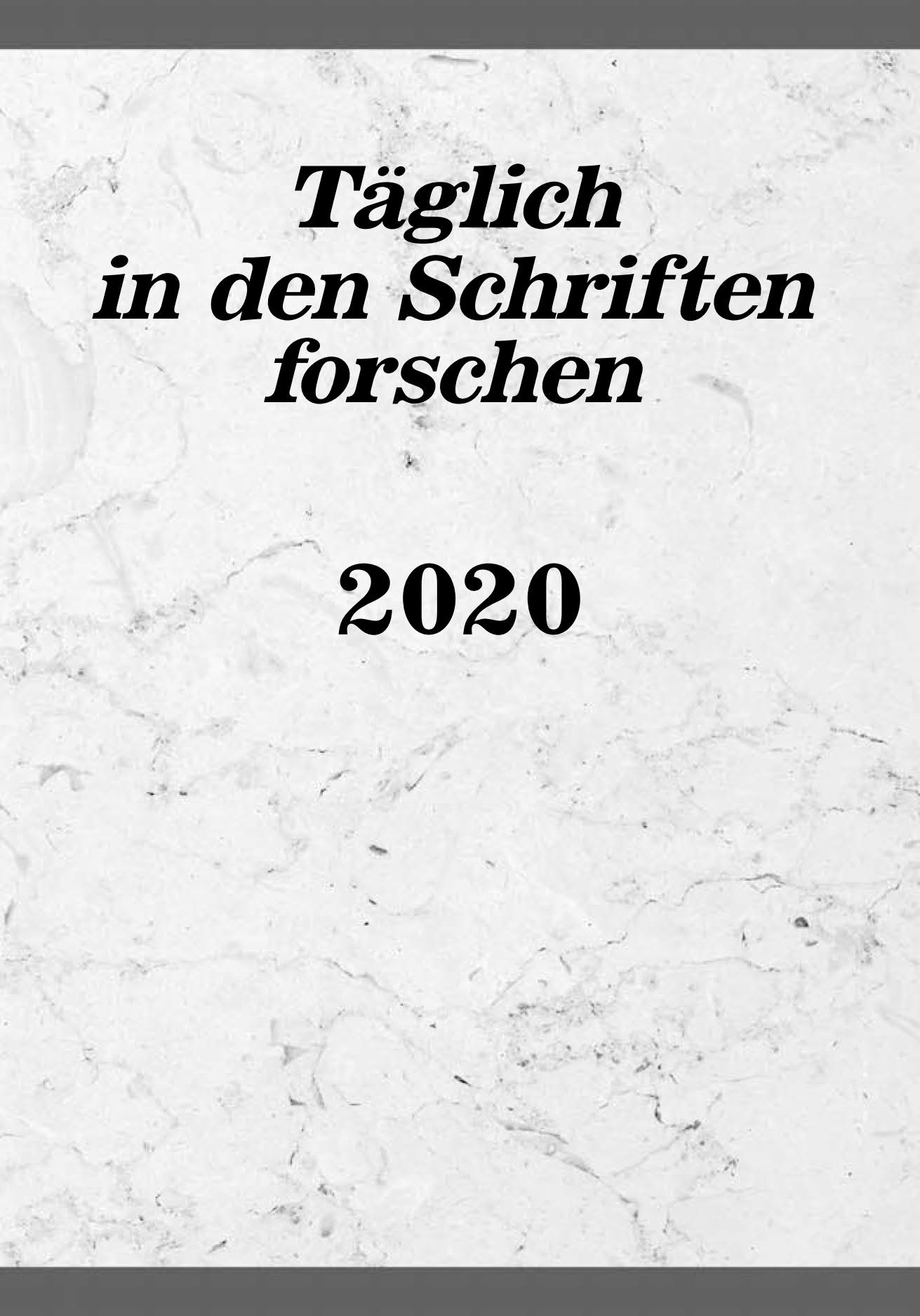 Täglich in den Schriften forschen – 2020