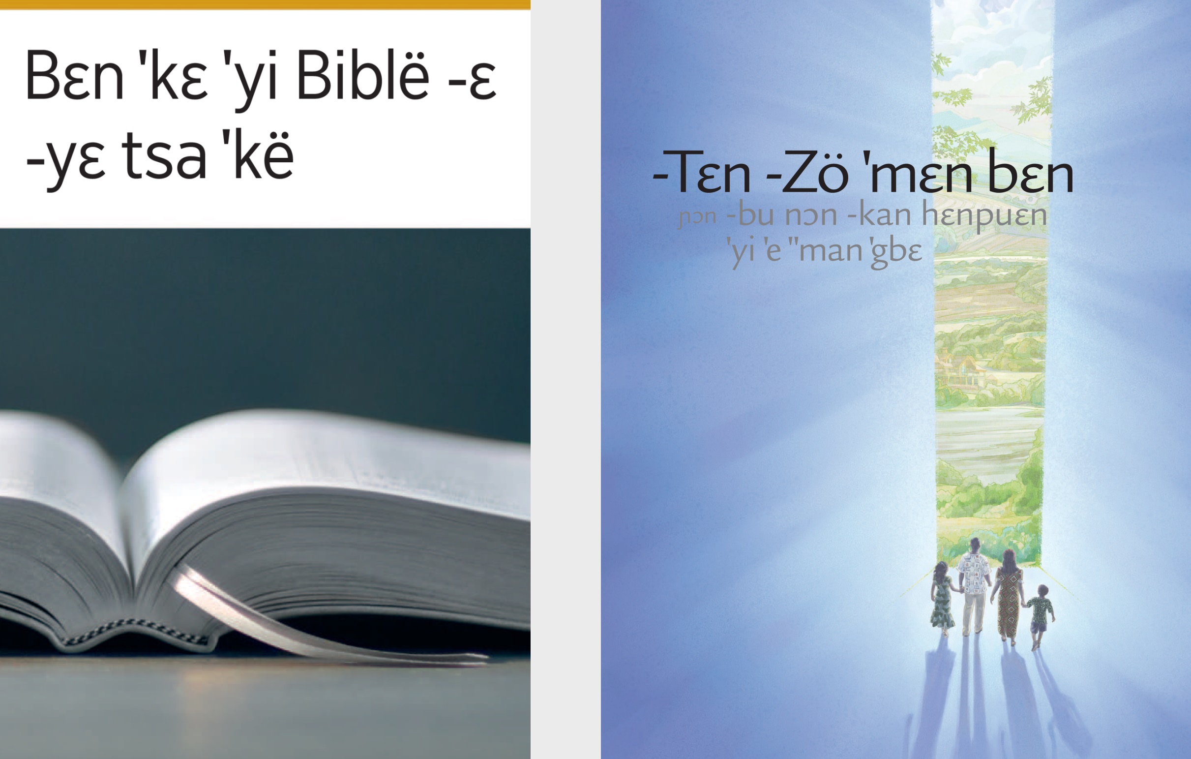 The book ‘What Can the Bible Teach Us?’ and the brochure ‘Listen to God and Live Forever.’