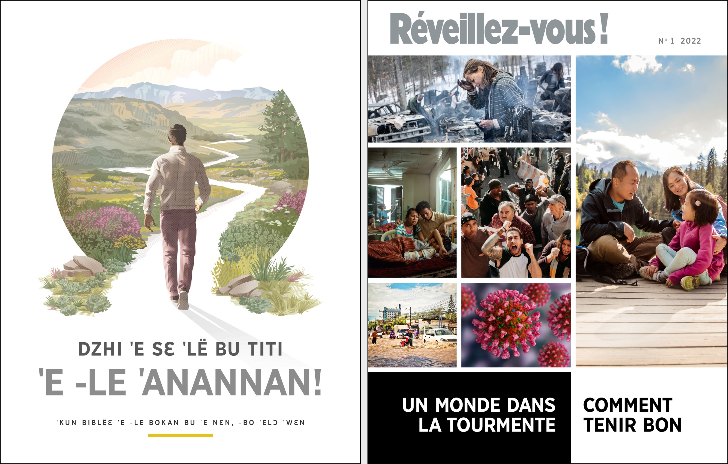 Sa latɔ “Dzhi ˈe sɛ ˈlë bu titi ˈe -le ˈanannan!” ˈetshɔɛ nanmɛ « Réveillez-vous! » N 1 2022.