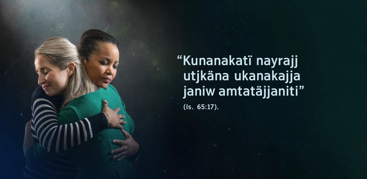 “Kunanakatï nayrajj utjkäna ukanakajja janiw amtatäjjaniti” (Isaías 65:17) siski uka arunakajja, pä kullakajj qhomantasisipki, ajanunakapan jan llakitäjjapjjatap uñjaski uka ladöjjanwa uñsti.