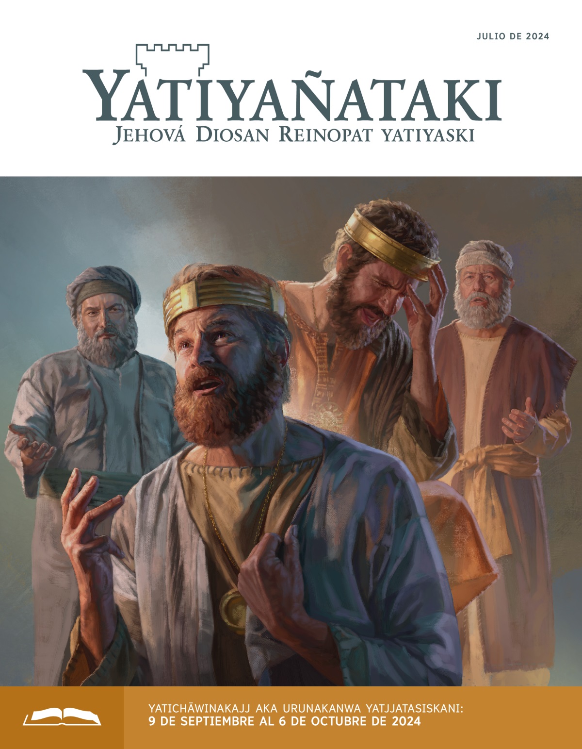 Dibujonaka: 1. Natán chachaw Davidar parlaski, ukampis Davidajj chuym usuyasisaw alajjpach uñtaski. 2. Isaiasaw Ezequías reyir parlaski, ukampis Ezequiasajj wali llaktʼataw alintasajj pʼeqep kattʼasiski.