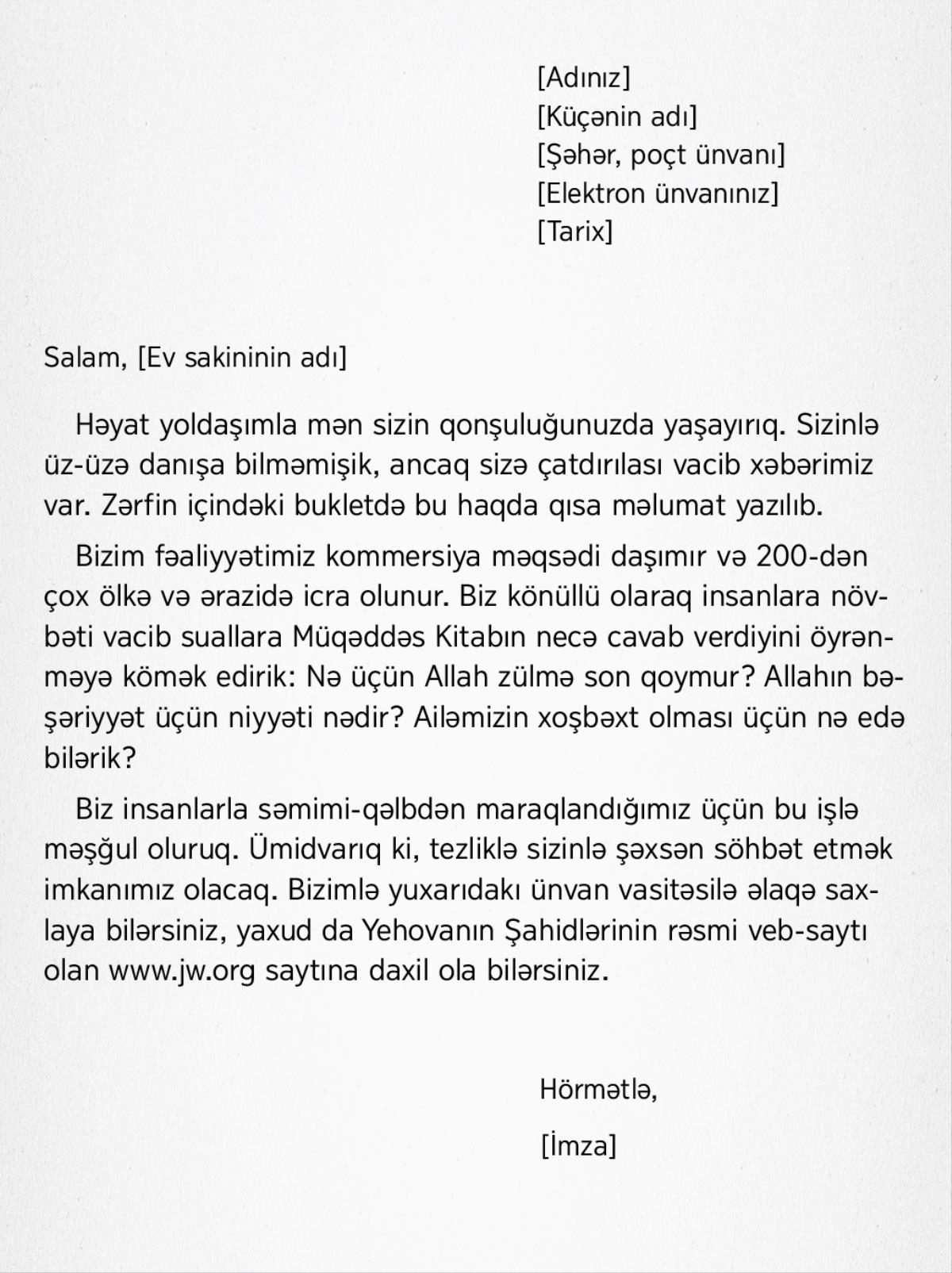 Məktub forması