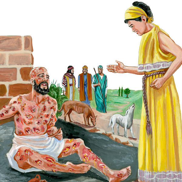Əyyubun xəstəlikdən əzab çəkdiyini görmək arvadını məyus edir