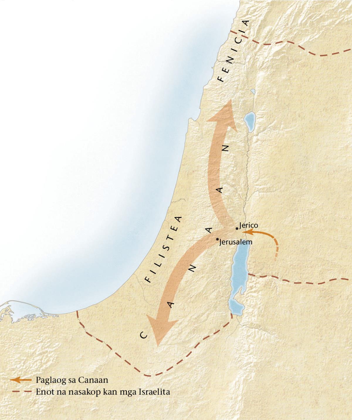 Mapa kan daga nin Canaan[Mapa sa pahina 11]