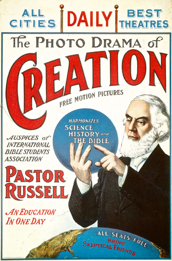 Poster kan “Photo-Drama of Creation”