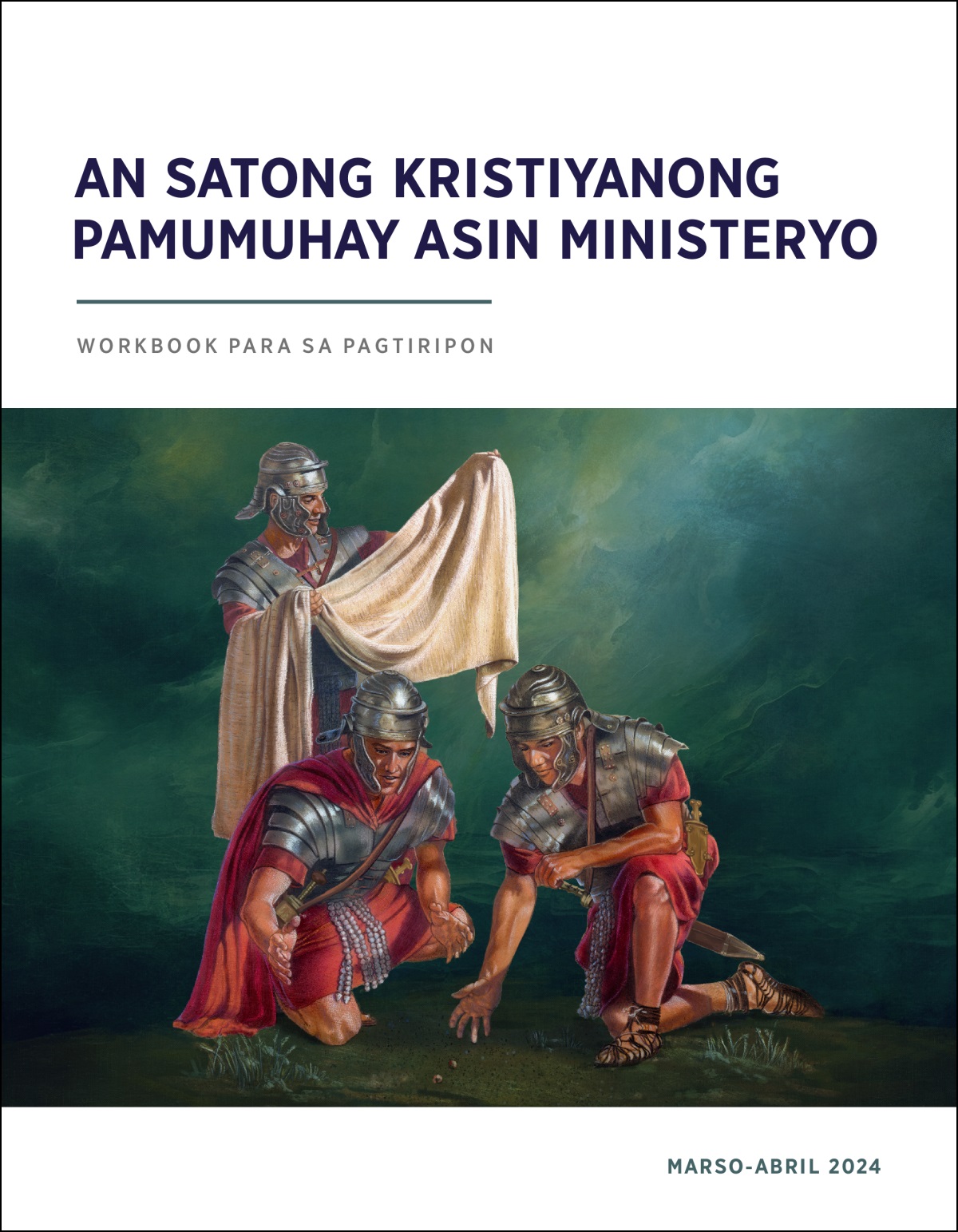 Sarong Romanong suldados na pighihiling an pang-ibabaw na bado ni Jesus mantang an duwa pang suldados nagbubunutan kun kiisay iyan mapapaduman.