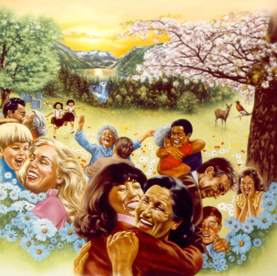 People welcome the dead back to life on a paradise earth