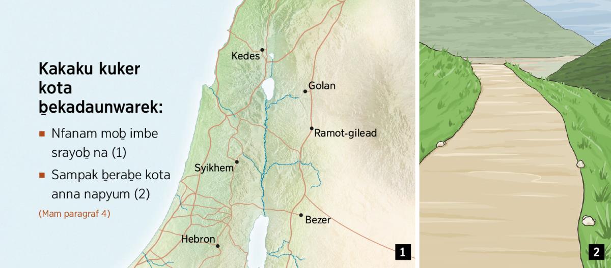 Peta oso ḇefasnaḇair kota ḇekadaunwarek riwonem ro Israel ma sampak ḇeḇefaduru pyum