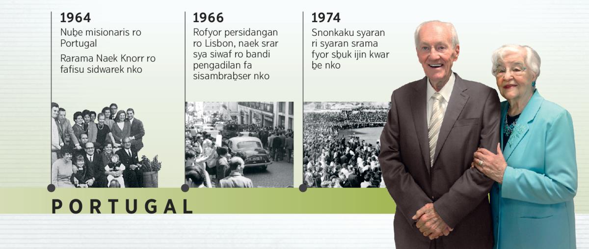 Douglas Guest ro Portugal 1964, ro pengadilan 1966, ro fananjur ḇeba 1974, ma kuker swari, Mary Guest
