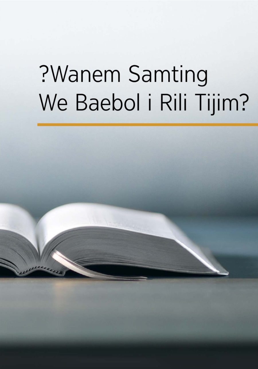 Wan Baebol we i open mo taetol blong buk ya: ?Wanem Samting We Baebol i Rili Tijim?
