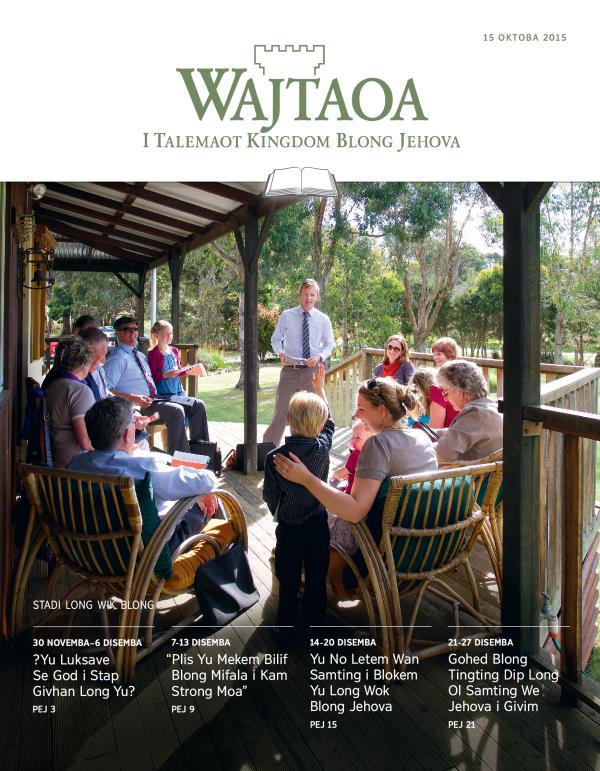 Wajtaoa stadi, 15 Oktoba 2015