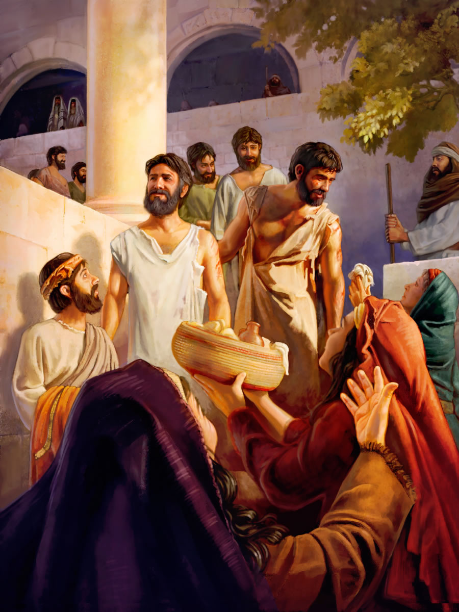 প্রেরিতরা আনন্দিত রয়েছে কারণ প্রহার করার পর তাদের মহাসভা থেকে ছেড়ে দেওয়া হয়েছে