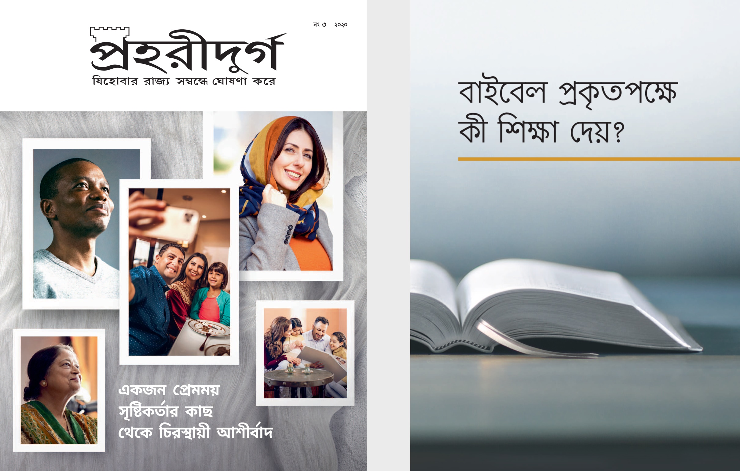 ‘বাইবেল প্রকৃতপক্ষে কী শিক্ষা দেয়?’ ও ‘প্রহরীদুর্গ’ নং ৩ ২০২০.