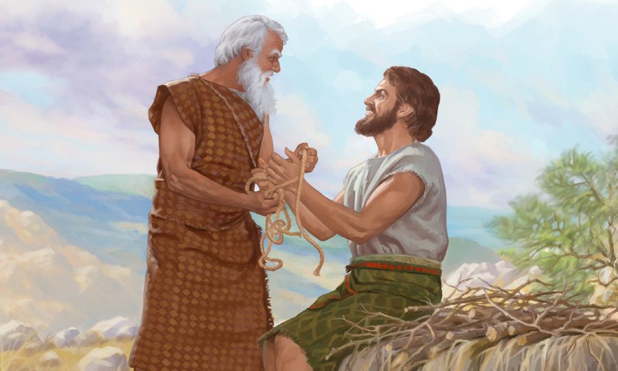 Abraham ba Isaac ba ke nkôle Morija