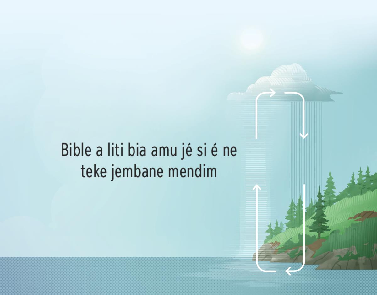 Bible a timine nta’ane mam wo bo na mendim me bo teke mane si. Bone mekoñ ma liti avale mendim ma ke ma veñesan ataté asôé akekui minkut.