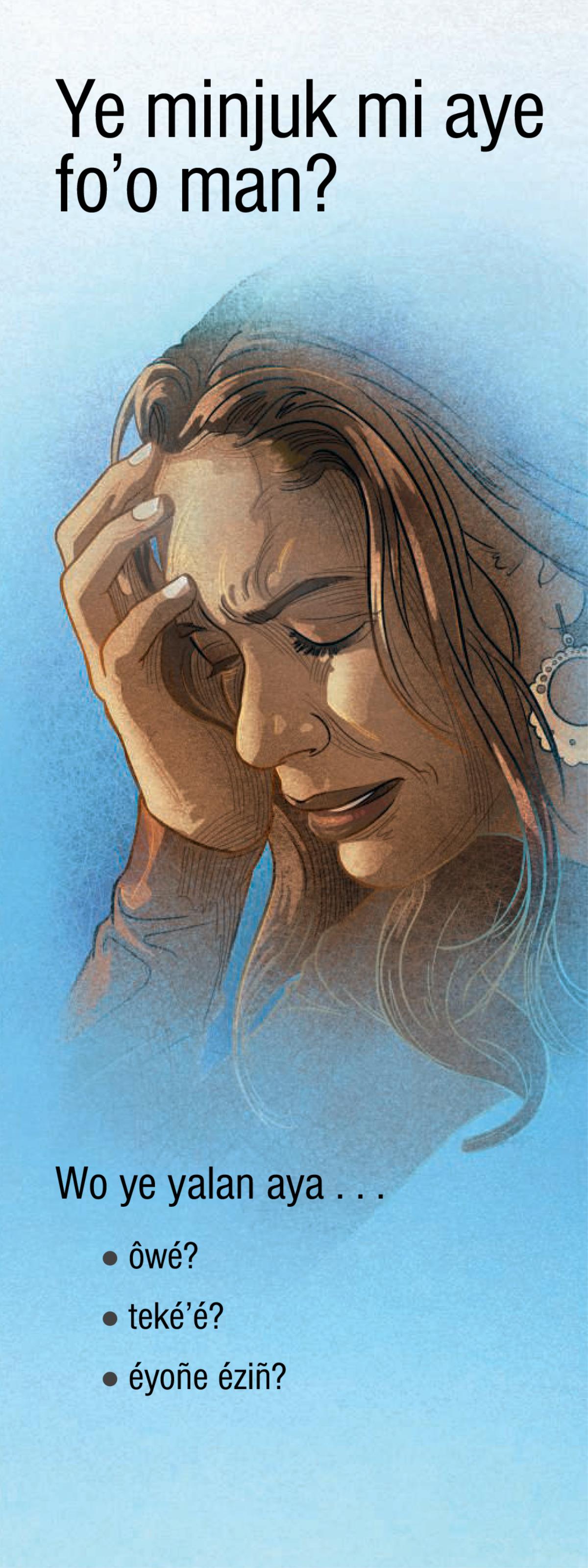 Ye minju’u mia ye fo’o man?