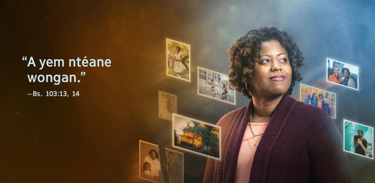 Bifia “A yem ntéane wongan” ya Besam 103:13, 14, bia yené fefele sita éziñ. Befôtô ba bômane nye ba liti mam me nga boban ényiñe jé aso mongô.