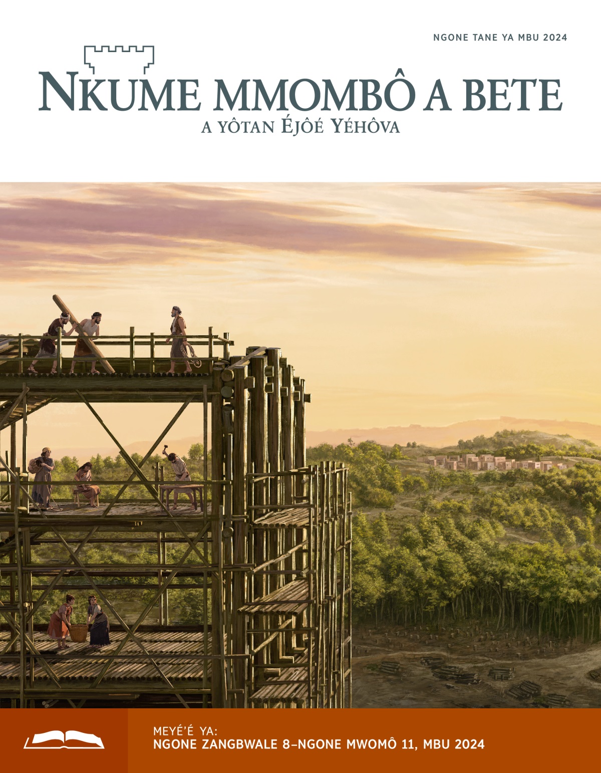 Noé a nda bôte jé be ngenane be lôñe’e arche. Éyoñe ba fombô ôyap, be lôô nlam éziñ afan été.