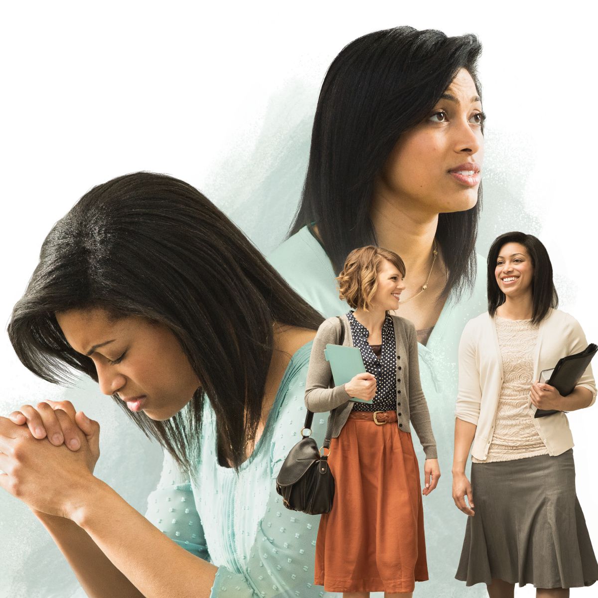 Una hermana piensa en la prueba que está afrontando, pide ayuda en oración y luego sale a predicar con otra hermana