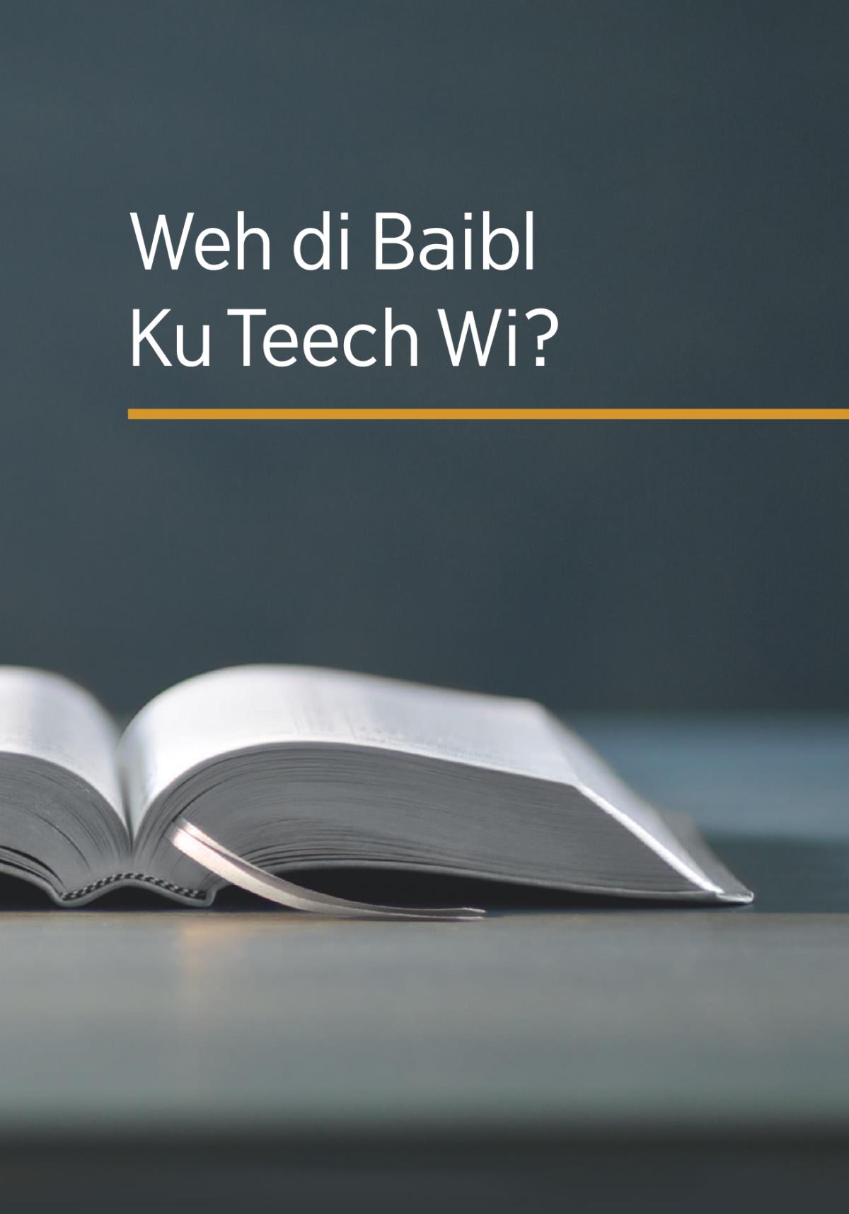Weh di Baibl Ku Teech Wi?