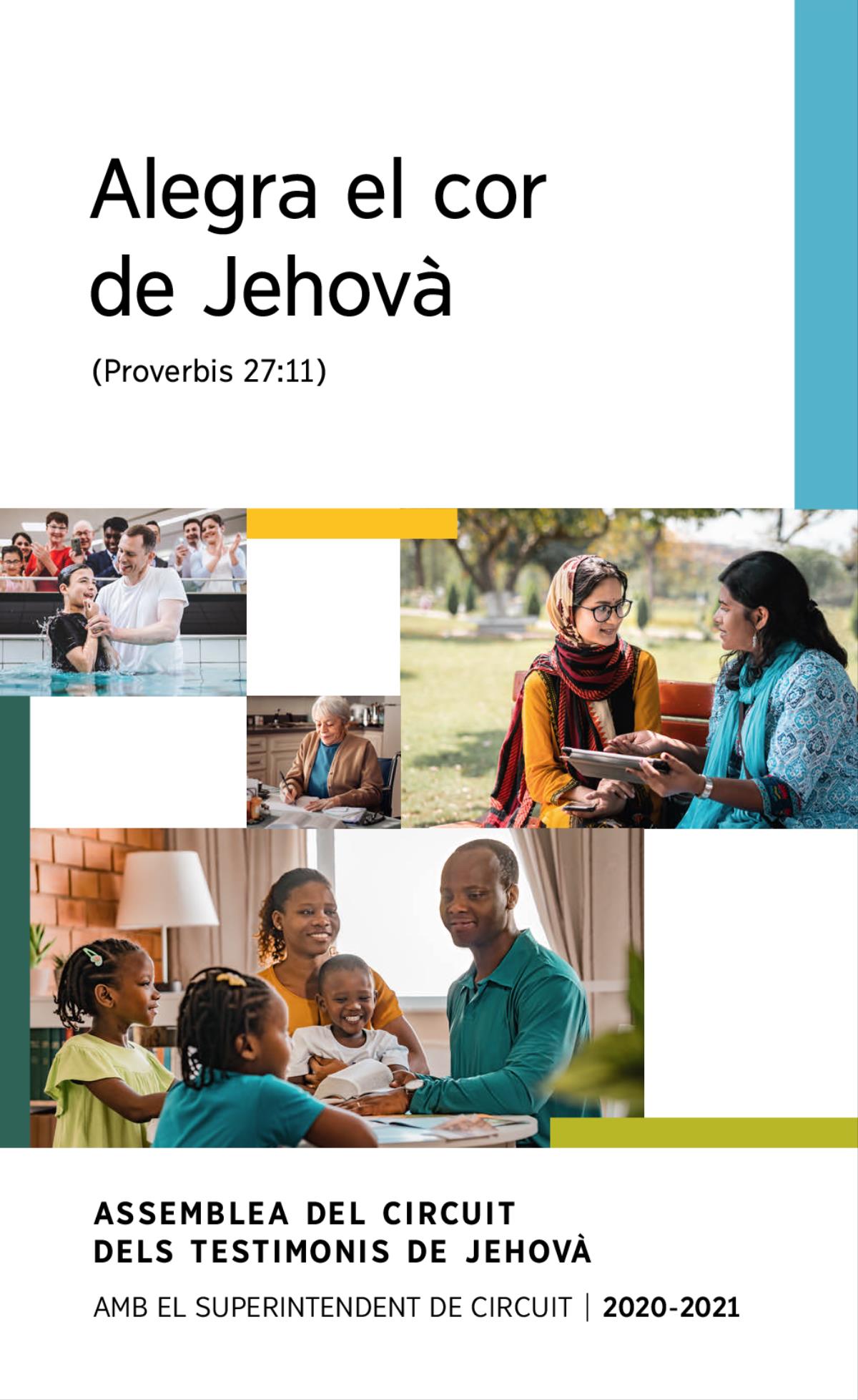 Collage: 1. Un jovenet que s’acaba de batejar ix de l’aigua. 2. Una testimoni de Jehovà escriu una carta. 3. Una testimoni de Jehovà analitza un tema bíblic amb una xica mentres estan assentades en el banc d’un parc. 4. Una família contenta estudia la Bíblia junta.
