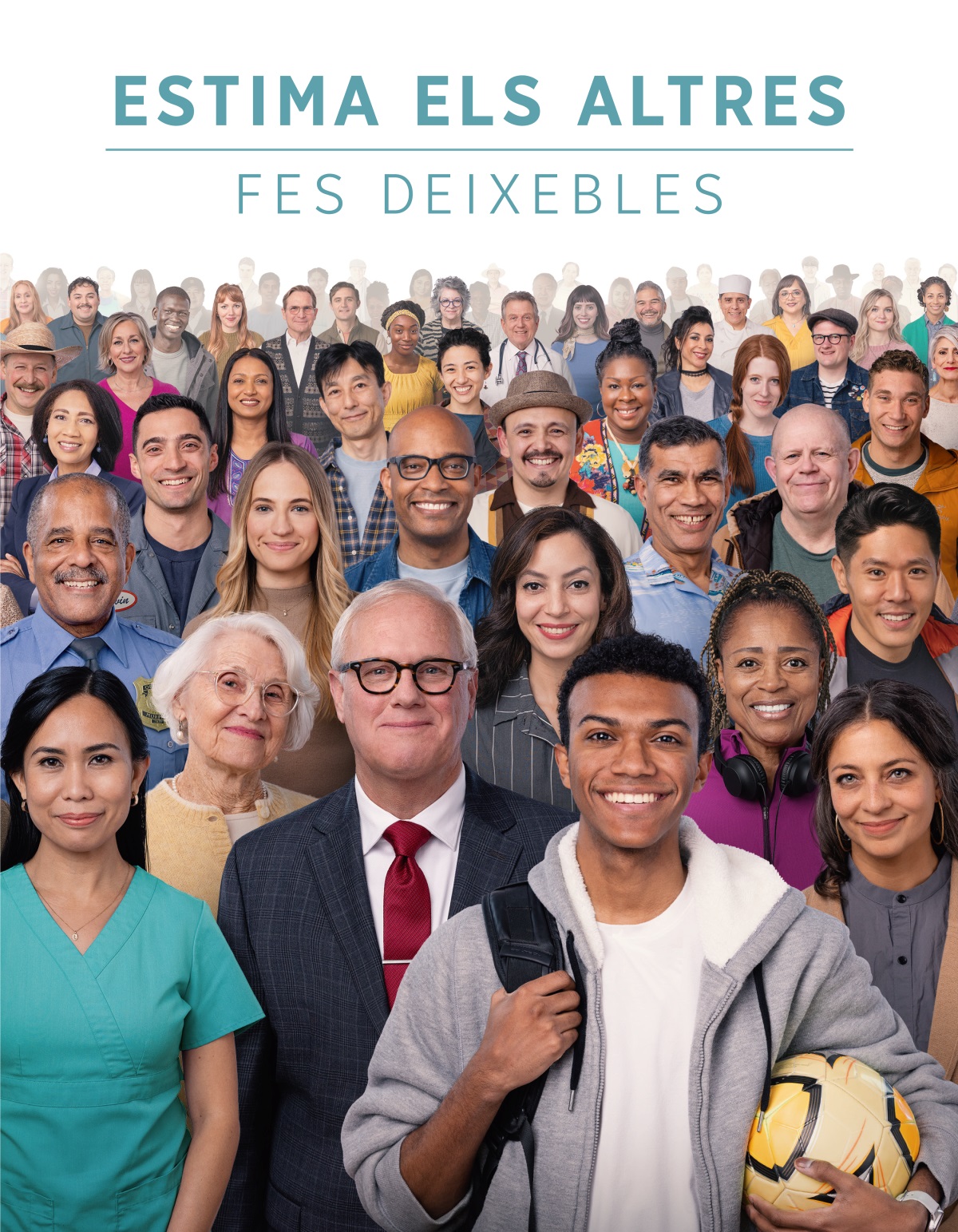 Hòmens i dones de diferents edats, races i cultures.