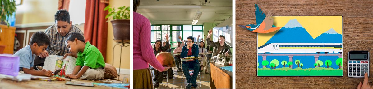 Un pare parla de la creació amb els seus fills; s’ensenya l’evolució en una classe; El que diuen altres jóvens Per què creure en Déu?