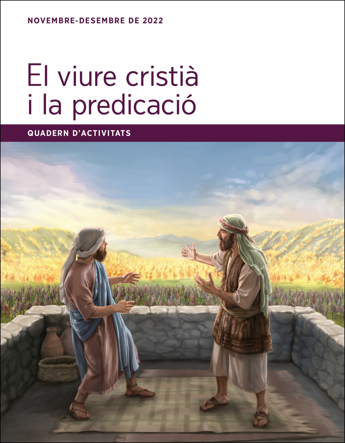 Quadern d’activitats El viure cristià i la predicació de novembre-desembre de 2022.