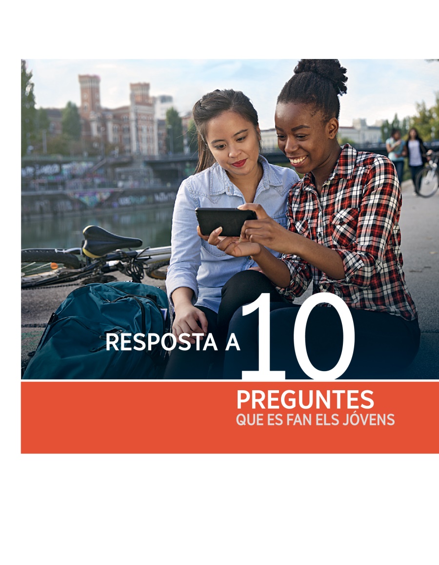 Coberta del fullet 10 preguntes que es fan els jóvens