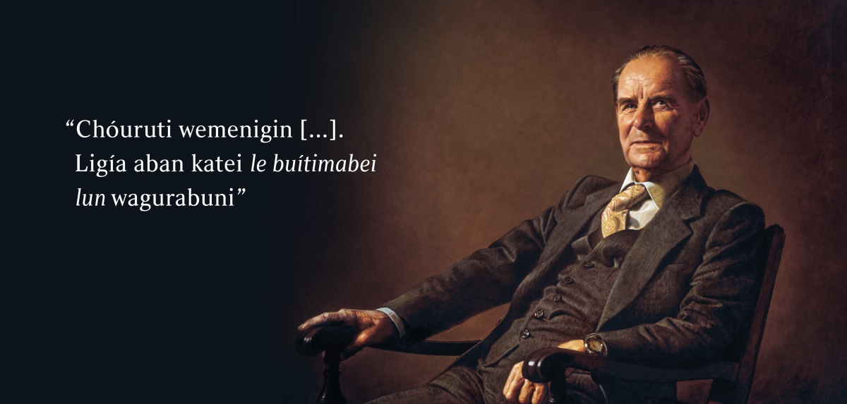 Íbiri Frederick Franz. Yarafa lun anihein aban abürüdǘni le ariñagubei: “Chóuruti wemenigin [ . . . ]. Ligía aban katei le buítimabei lun wagurabuni”.