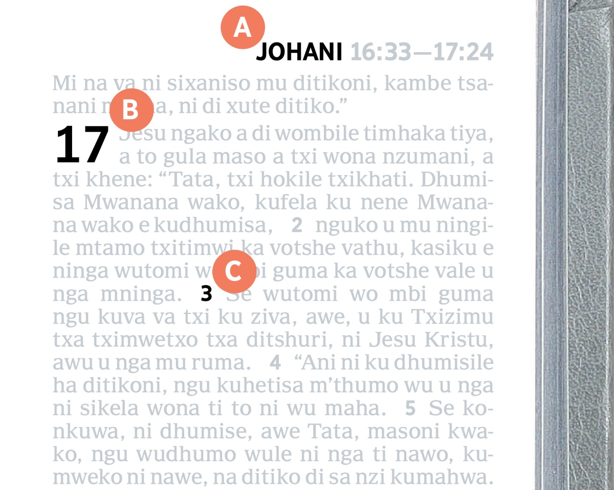Mindenda ayi yi kombisako A ni B ka parte yo khata ya gondo.