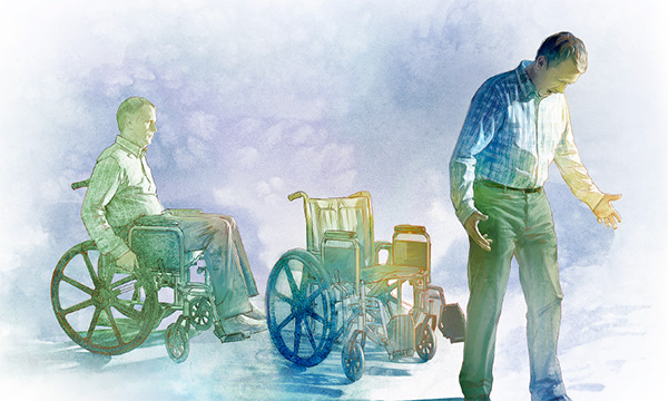 Lalaki nga dugay nang nag-wheelchair mibarog ug milakaw