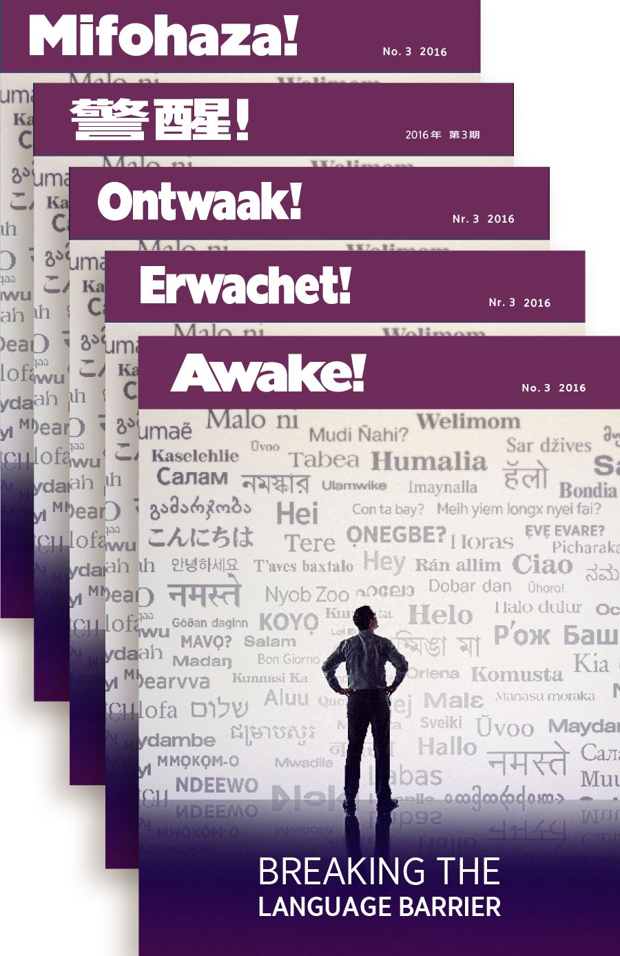 不同語言版本的《警醒！》雜誌