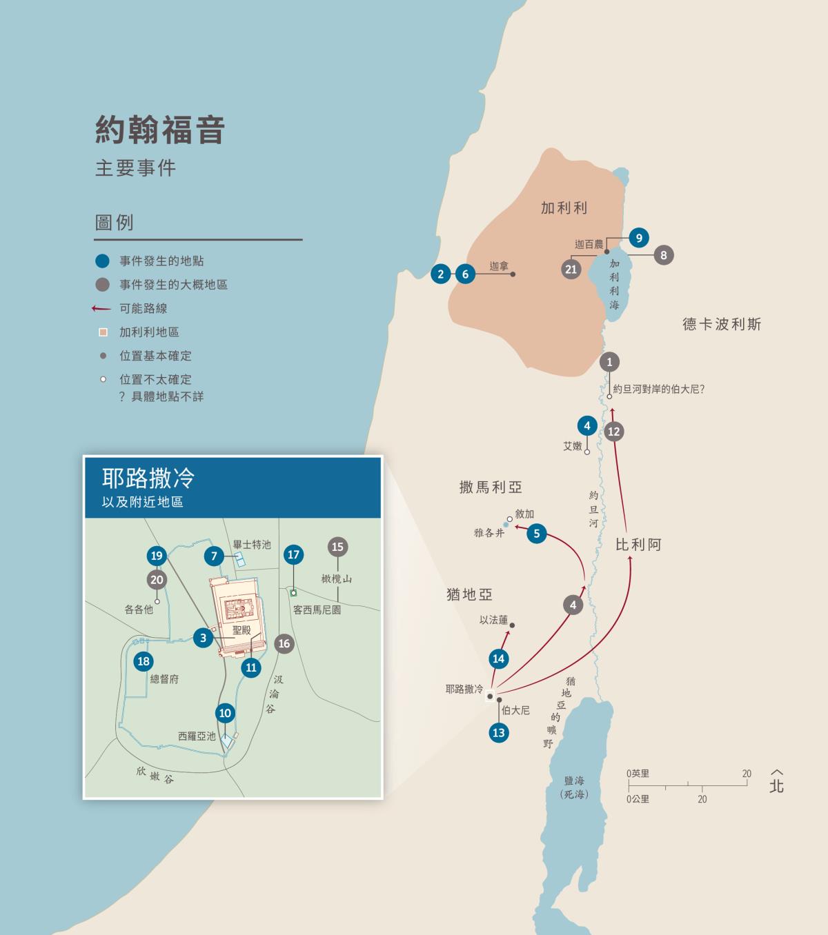 約翰福音主要事件