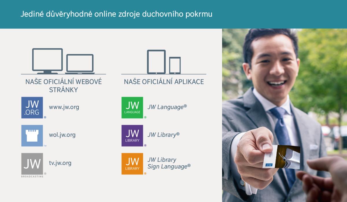 Oficiální webové stránky svědků Jehovových a naše aplikace